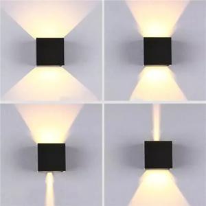 6W 12W LED 벽 조명 야외 방수 IP65 베란다 정원 벽 램프 Sconce 발코니 테라스 장식 조명 램프