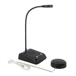 간섭 방지 노이즈 프리 듀얼 웨이 윈도우 카운터 인터콤 마이크, 은행, 사무실, 병원, 티켓 윈도우 스테이션용, 3W