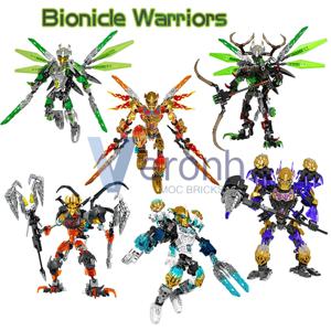 Bionicle Warriors 해골 액션 피규어 컬렉션 빌딩 블록 Umarak Uxar 마스크 마스터 스톰 야수 애니메이션 벽돌 장난감 아이 선물