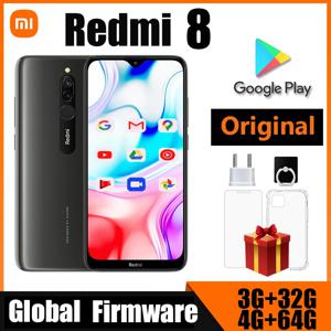 Xiaomi Redmi 8 스마트폰 듀얼 SIM 카드12MP+2MP+8MP 6.22인치 화면 Snapdragon 439 8 코어 4G LTE 중고 전화
