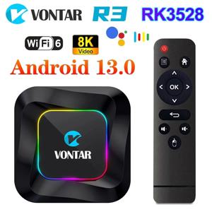 VONTAR R3 TV Box 안드로이드 13 Rockchip RK3528 쿼드 코어 Cortex A53 지원 8K 비디오 BT Wifi6 Google 음성 미디어 플레이어 셋톱 박스