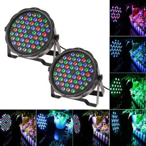 디스코 DJ 프로젝터 파티 장식 파 바 클럽 웨딩 쇼 조명, 54 LED 무대 조명 램프, RGB DMX512 음성 제어