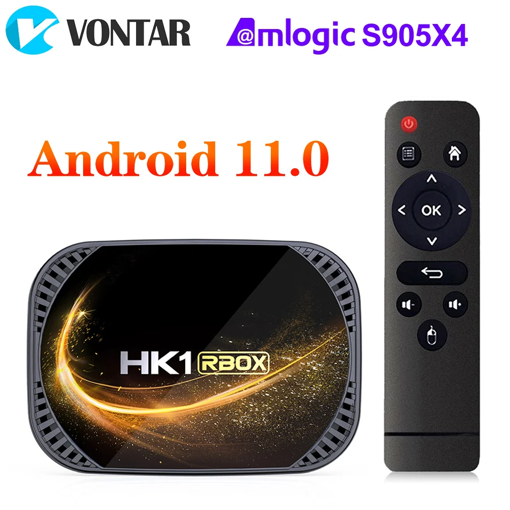 HK1 X4S 스마트 TV 박스 Amlogic S905X4 안드로이드 11.0 듀얼 Wifi 지원 4K Google 음성 보조 Youtube 미디어 플레이어 2GB 4GB 32GB