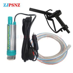 전기 자동차 펌프 38mm 휴대용 미니 펌핑 디젤 오일 물 전송 펌프 캠핑 낚시 잠수정 펌프 30L/min 12V 24V