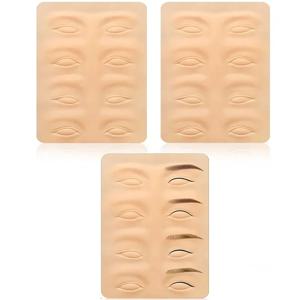 문신 연습 피부 마이크로 블레이드 용품 눈썹 아이라이너 연습 라텍스 피부 영구 화장 눈썹 문신 훈련 도구