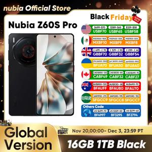 Nubia Z60S Pro 글로벌 버전 5G 안드로이드 핸드폰 Snapdragon 8 Gen 2 50MP 트리플 카메라 120Hz 6.78