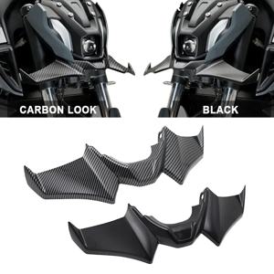 2024 MT07 오토바이 스포츠 다운 포스 Naked Front Spoilers YAMAHA MT-07 SP MT 07 2021 2022 2023 용 공기 역학적 윙 디플렉터