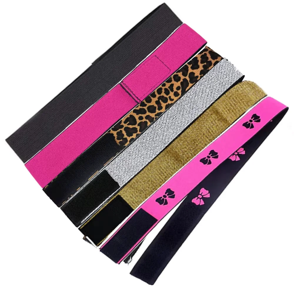 가발용 탄성 밴드 5개, 여성용 조절 가능한 레이스 프론트 가발 엣지 멜팅 밴드, 미끄럼 방지 매직 버클 멀티컬러 크리스마스 선물