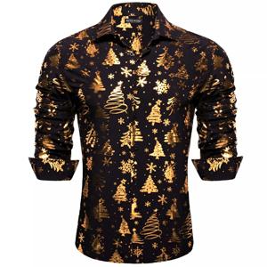 남성용 인기있는 긴팔 셔츠, 패셔너블한 긴팔 셔츠, 스트리트 캐주얼 셔츠, 고품질 파티 셔츠, 2024 크리스마스 신상