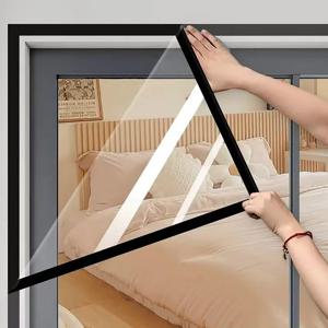 1PC창 절연 필름, 겨울 실내 방풍 및 따뜻한 창, 에너지 절약 투명 필름, 스크린 창, 도어 커튼