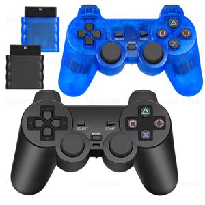 소니 PS2/PS1 콘솔 액세서리용 2.4GHz 무선 게임 컨트롤러 게임패드, 모터 내장 조이스틱, USB PC 게임 컨트롤러