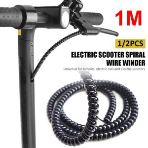 1/2PCS TPU 나선형 케이블 와인더 와이어 정리기 나인봇 듀얼트론 쿠구 제로 8/10 샤오미 M365 스쿠터 보호 라인