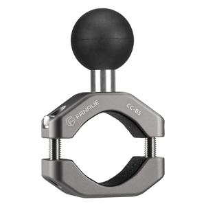 FANAUE 알루미늄 합금 오토바이 핸들 바 전화 홀더 25mm/20mm/17mm 볼 헤드 확장베이스는 안정적이고 미끄러지지 않습니다.