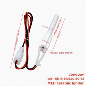 220V300W 벽난로 난방 펠렛 스토브 Lgniter 용광로 전기 난방 파이프 세라믹 점화기 주방 액세서리 점화