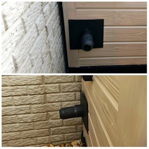 AA91 발전기 배기 확장 소음기 키트(절연 관통형 장착 플레이트 포함) 배기구 배기로 소음 감소 52%