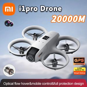 샤오미 i1PRO 드론 8K HD 카메라 전문가용 5G WIFI 브러시리스 FPV UAV 스크린 리모컨 장착 회피 기능 항공 UAV RC20000M