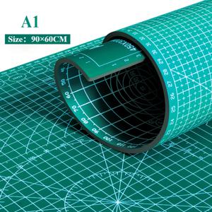 A1 PVC 자기 치유 종이 커팅 매트 퀼트 스크랩북 정밀 그리드 봉제 공예 도구 용 내열성 양면