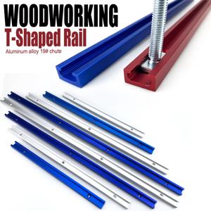 300-600mm T 트랙 슈트 19 유형 T-슬롯 마이 터 트랙 목공 도구 테이블 톱 작업대 용 알루미늄 합금 가이드 레일 DIY 도구