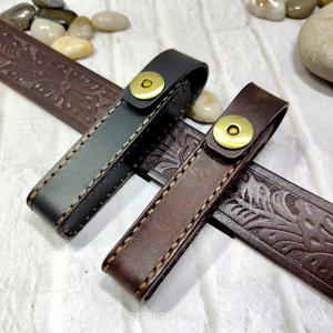 휴대용 야외 전술 연필 케이스 인슐린 주입 펜 가방 파우치 허리 가방 가죽 벨트 팩 손으로 만든 맞춤형 PD