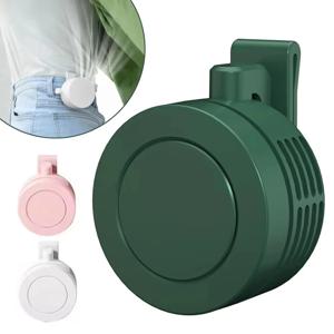 미니 클립 팬 허리 목걸이 팬 소녀용 전기 에어 쿨링 팬 USB 무선 선풍기 야외 캠핑 낚시 자동차 액세서리