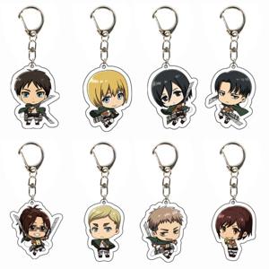 애니메이션 진격의 거인 아크릴 펜던트 진격의 거인 키체인 일본 만화 열쇠고리 배낭 키체인 코스프레 장난감 키링