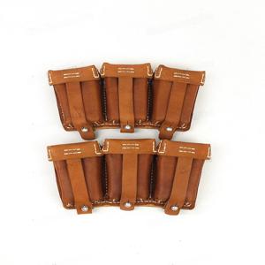 고품질 2차 세계대전 브라운 98K 가죽 파우치 물고기 비늘 허리 가방 잘 행동하는 호랑이 캐주얼 가죽 제품에 적합