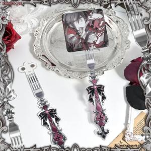 새로운 만화 상품 배지 미화 쉘 리리스 클로 고딕 포크 외관 아크릴 만화 배지 디스플레이 스탠드 사진 컬렉션