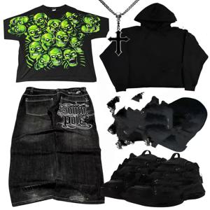 스트릿 남성 스트레이트 레그 진 레트로 힙합 스타일 레터 자수 아메리칸 하라주쿠 패션 와이드 팬츠