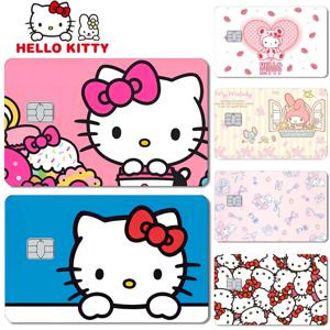 산리오 헬로키티 마이멜로디 포커 스티커 필름 테이프 스킨 (신용카드, 직불카드용) KT캣 방수 스티커 소형 칩