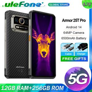 Ulefone Armor 25T Pro 5G 열화상 견고한 휴대전화 Android 14 33W 64MP 야간 투시 휴대전화 NFC 방수 스마트폰