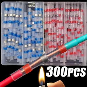 열 수축 버트 커넥터 솔더리스 터미널 자동차 오디오 자동차 수리를위한 방수 절연 전기 와이어 스플 라이스 키트