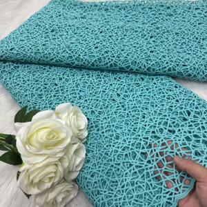 아프리카 밀크 실크 코드 레이스 원단 2025 고품질 레이스 수용성 나이지리아 기퓌르 코드 레이스 웨딩 파티 드레스용