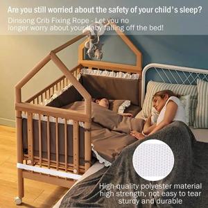 아기 침대 매트리스 스트랩 및 시트 홀더 – 안전한 유아 수면을 위한 트윈 침대 연결 고정 장치를 보안합니다.