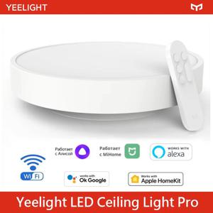 글로벌 버전 Yeelight 스마트 LED 천장 조명 PRO 와이파이 연결 2700-6500K 디밍 가능 스마트 음성 제어 애플 홈킷용
