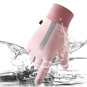 여성용 겨울 사이클링 장갑 - 열 방풍 방수 자전거 러닝 스키 따뜻한 장갑