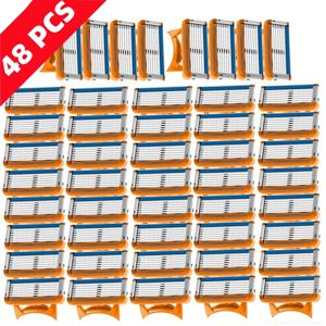 남성용 퓨전 면도기 5/6중날 남성용 면도기 퓨전 프로 파워 쉐이빙 면도기 남성용 얼굴 수염 헤어 트리머 5중날 교체용