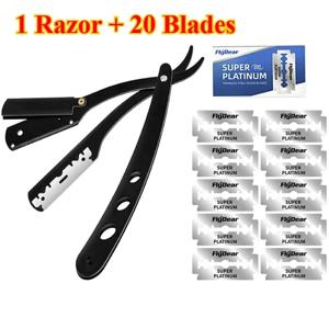 Razorman 수동 면도기 접이식 면도기 구식 면도기 면도기 눈썹 면도기 이발사 헤어 홀더 안전 면도기