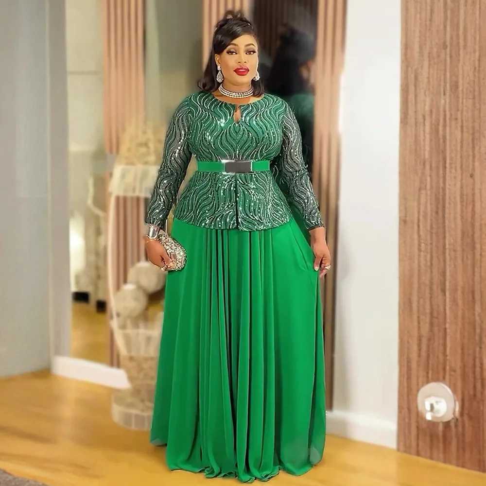 2025년 여성용 아프리카 이브닝 드레스, 우아한 다시키 안카라 의상, 플러스 사이즈 터키 웨딩 파티 롱 맥시 드레스 신상품