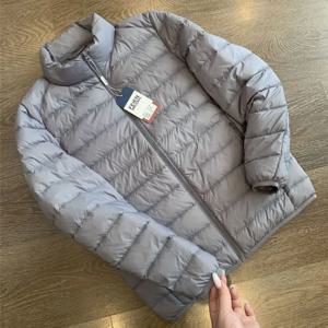 초경량 다운 코튼 재킷 남성용 대형 사이즈 가을 겨울 얇고 따뜻한 파카 루즈핏 일반 두께 무브랜드 나비 매듭