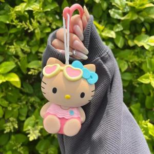 산리오 헬로키티 열변색 키링 귀여운 애니메이션 고양이 가방걸이 만화 캐릭터 펜던트 장식 선물