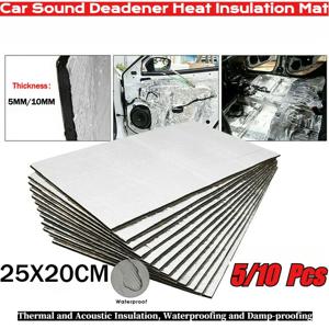 5/10Pcs 5/10MM 자동차 사운드 데드너 단열 매트 자동 밴 방음 데드닝 절연 매트 자동차 액세서리 인테리어