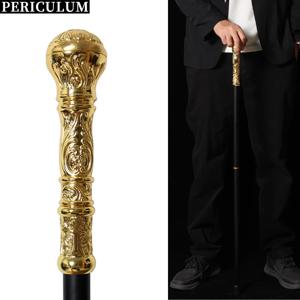 럭셔리 패턴 금색 손잡이 탈부착 가능한 지팡이 우아한 빈티지 패셔너블 남성/여성 파티 스틱 스타일리시한 지팡이