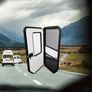 내구성 있는 RV 특수 형태의 눈물방울형 도어 나일론 방충망 캠핑 액세서리 RV 눈물방울형 도어