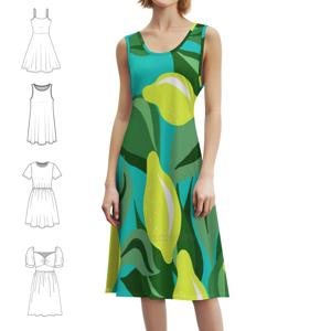 레몬 보헤미안 시크 드레스 우아한 패션 비치 웨딩 파티 가운 레몬 레몬 아트 Egb 아트 에블린 파티 드레스