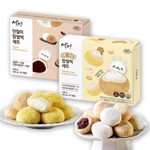 설빙 찹쌀떡 2종 (인절미/생크림) 10개입