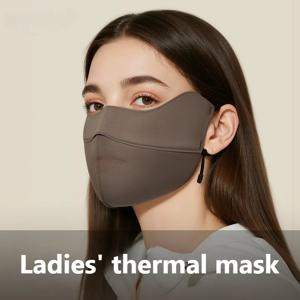 가을과 겨울 따뜻한 마스크 통기성 3차원 두꺼운 여성용 사이클링 방풍 방한 얼음 방지 페이스 마스크