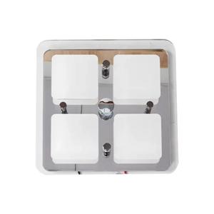 12V RV 발광 다이오드 사각 아크릴 천장등 터치 스위치 블루 무드 앰비언트 라이트 실내 RV 보트 트레일러용