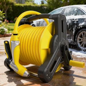 강력한 고압 물총 10M 15M 방한 고무 호스 야외 스프레이 건 정원 물주기 자동차 세척 가정 청소용