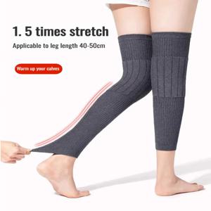 겨울 방한 무릎 패드, 두꺼운 확장형 따뜻한 관절 지지대, 부드럽고 탄력 있는 편안한 슬리브, 보온성 실용성