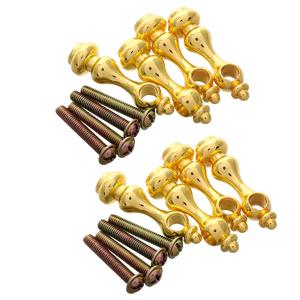 8개 철제 가구 하드웨어 유리 난간 액세서리 와인 캐비닛 다이닝 카트 장식용 발루스터 스피들 포스트 엔드 캡